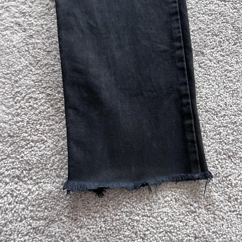 Dolce & Gabbana J&ANS‎ Jeans Mens 26x28 Black Straight Button Fly Raw Hem Italy